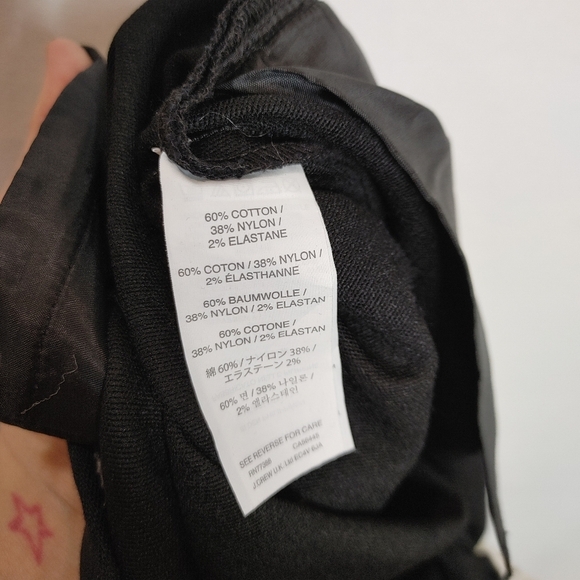 J. Crew Ryder Slim Trouser Pants Ankle Style C2759 Black Charcoal Gray 8P Strech - Picture 9 of 10